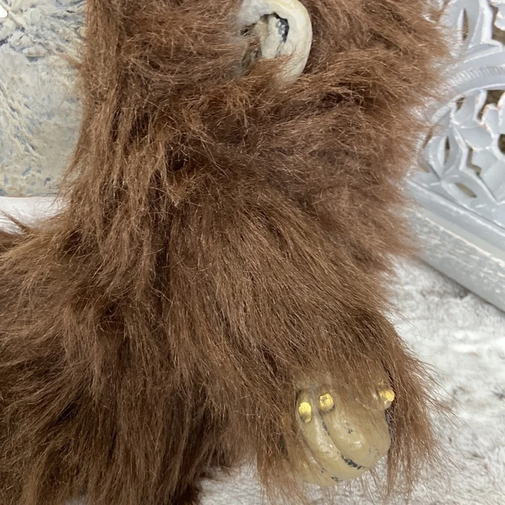 King Kong gorilla face mask faux fur banana Halloween costume trick or treat
